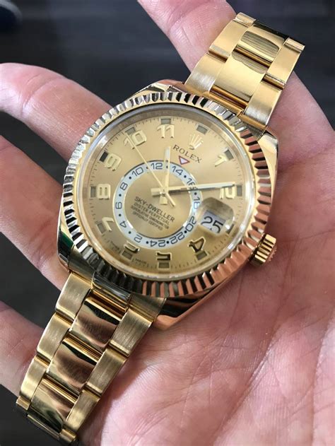 rolex sky dweller stahl gold schwarz|Rolex gold sky dweller price.